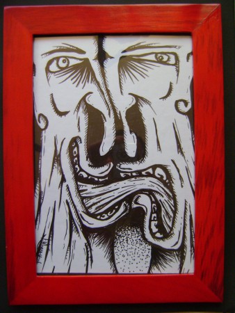 Couple 2 - sous verre crayon - 25x35 - 25€