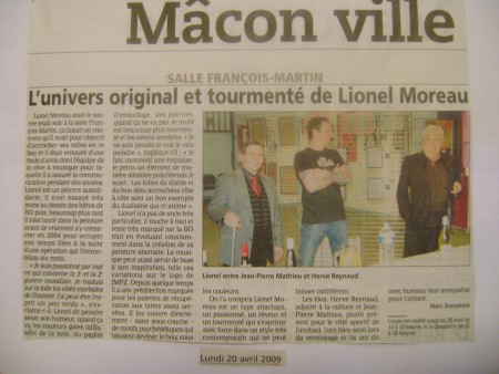 Article de presse JSL 20/04/09